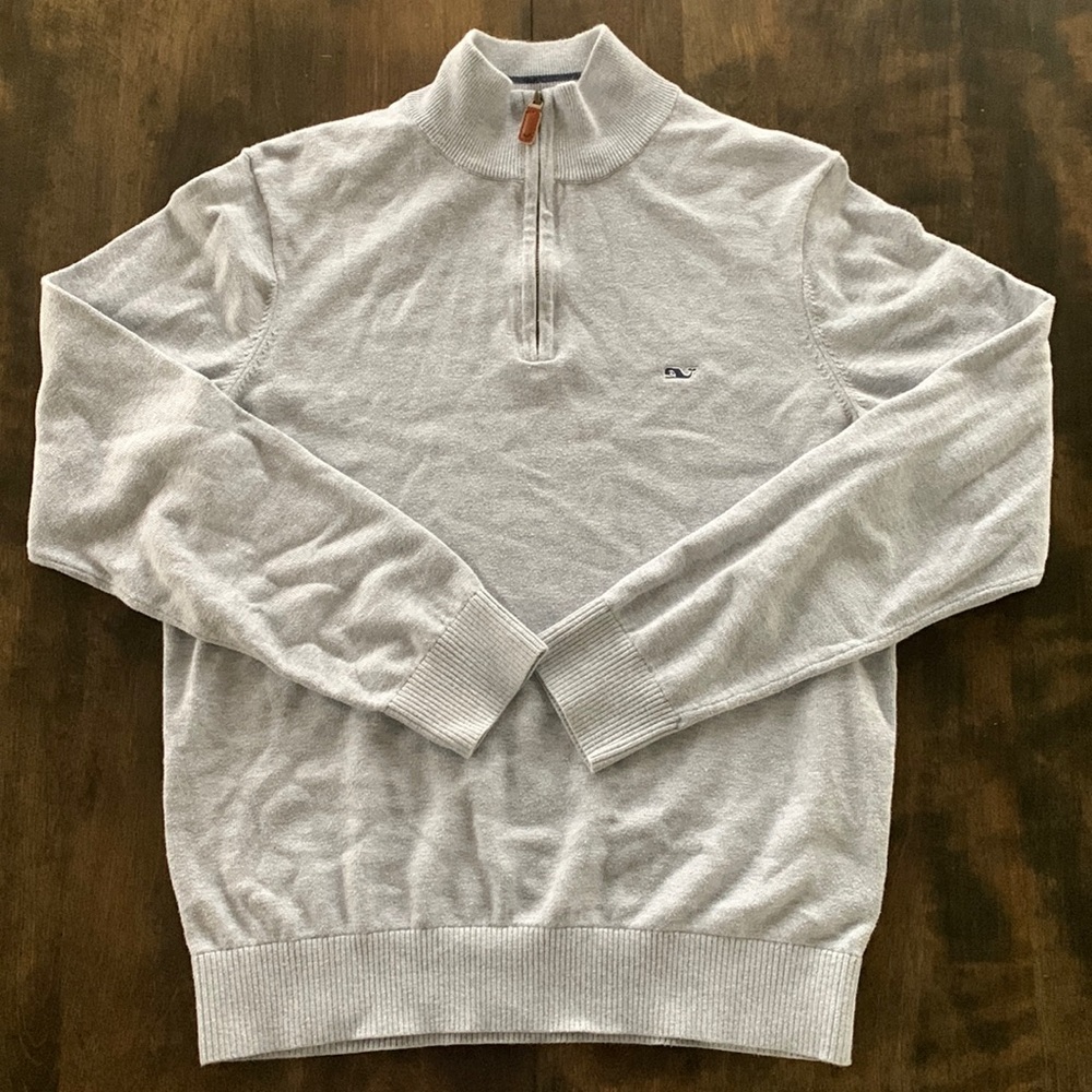 Gray Vineyard Vines Quarter Zip